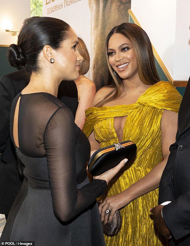 Beyoncé, who randomly texted Meghan one day to tell her (according to Meghan, in that laughable Netflix docuseries) 