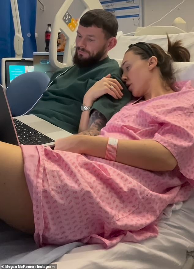 Elsewhere, Megan, who has been open about her IVF journey, revealed that her partner Oliver had rushed her to hospital after having an allergic reaction to his 'urine infection tablets'.