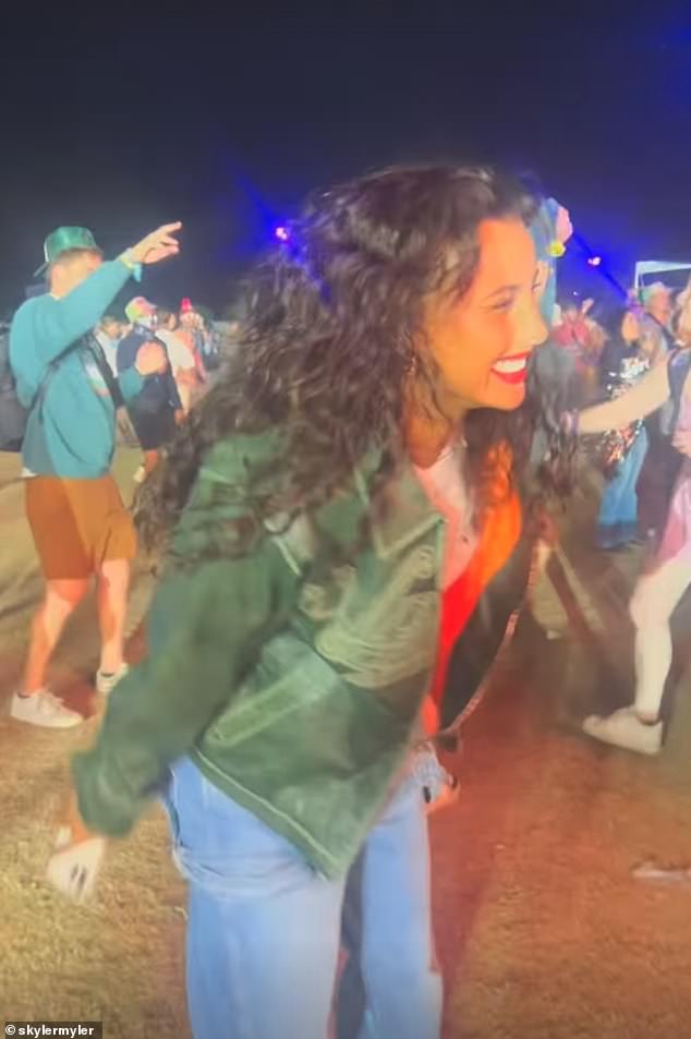 The update comes after Maya appeared to be having the time of her life while partying with her friend in the Colorado desert at the Coachella festival on Sunday night.