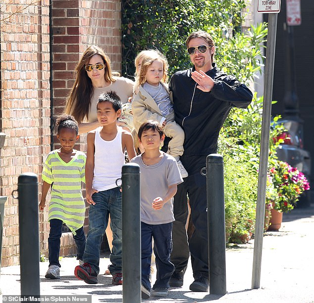 Jolie accused her ex-husband of abusing both her and her six children: Maddox Chivan, 22, Pax Thien, 20, Zahara Marley, 19, Shiloh Nouvel, 17, and twins Knox Leon and Vivienne Marcheline. of 15.