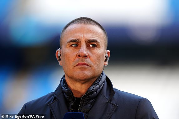 Fabio Cannavaro ahead of the UEFA Champions League quarter-final second leg at the Etihad Stadium, Manchester. Photo date: Wednesday April 17, 2024. PA Photo. See PA story SOCCER Man City. Photo credit should read: Mike Egerton/PA Wire.RESTRICTIONS: Use subject to restrictions. Editorial use only, no commercial use without prior consent of the rights holder.