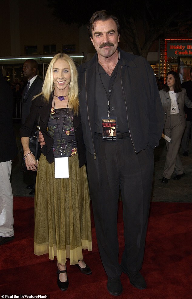 Selleck is still very much in love with his wife of nearly 40 years, Jillie Mack, 66. Seen in 2002.