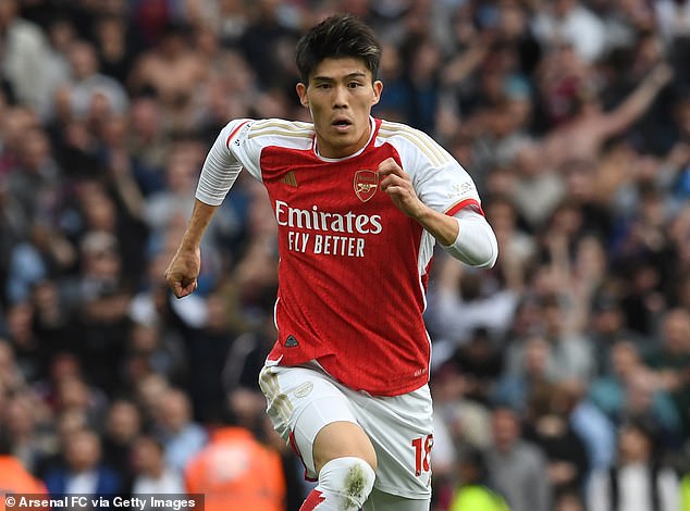 Takehiro Tomiyasu also received the nod among a selection of three left backs