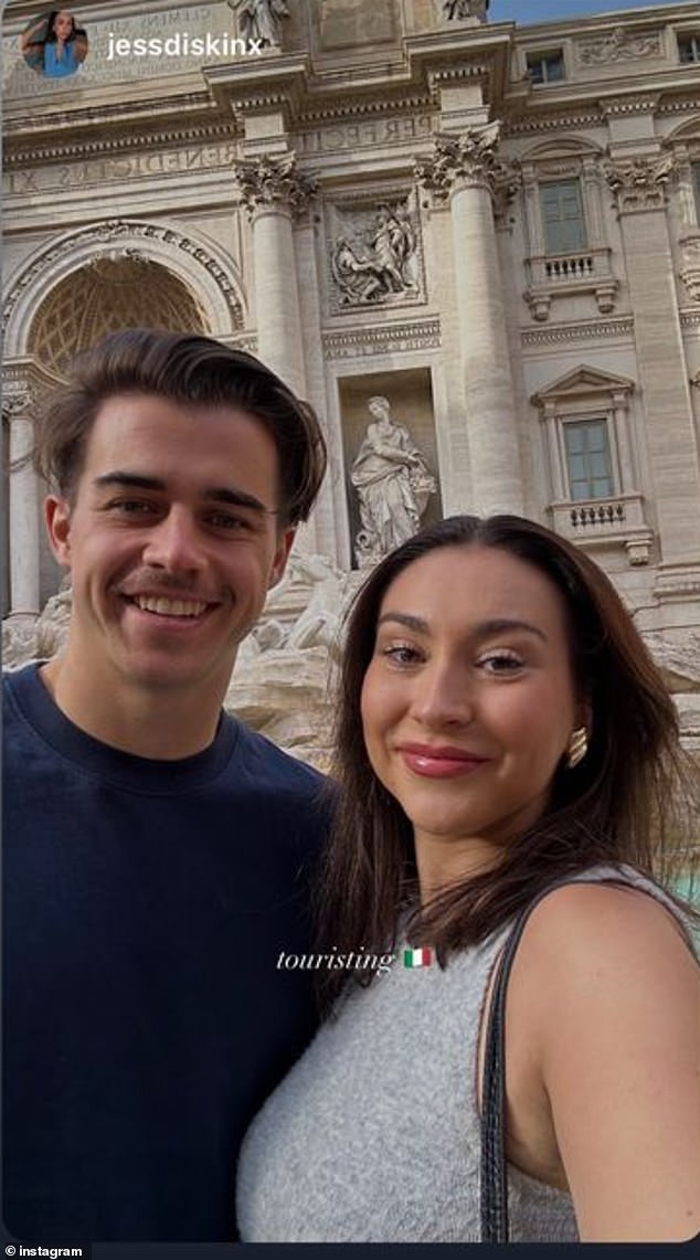 The Irish defender, 24, got a week's leave from the Cats and landed in Italy on Tuesday (pictured) ahead of his sister's wedding.