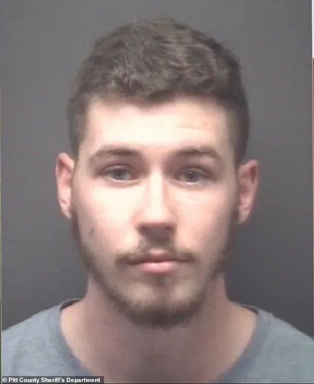Thomas Elliott, 21, was arrested at a Target in Greenville on Monday afternoon.