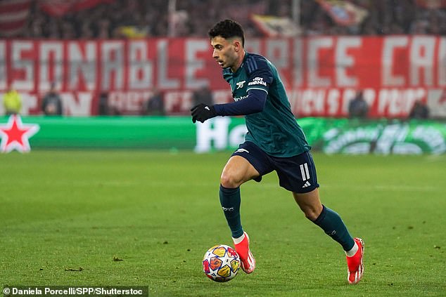 Gabriel Martinelli missed a great opportunity to get ahead of Arsenal in the first half