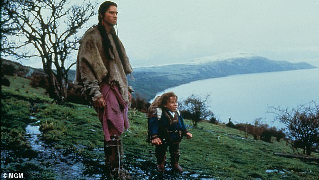 Davis with Val Kilmer in the 1988 film Willow. He met his future wife Samantha while making the film.