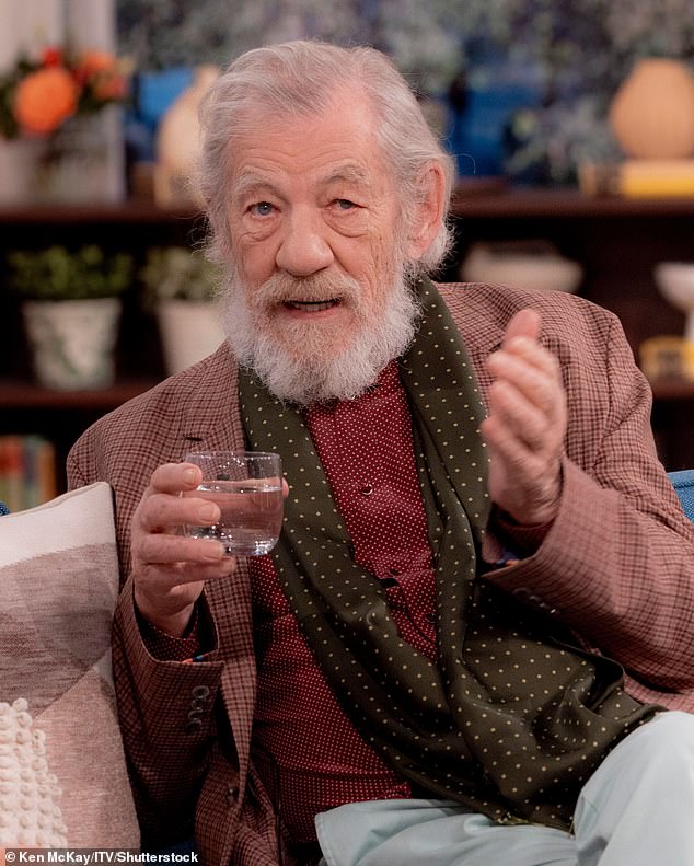 Recalling that he filmed his film version of Hamlet in Windsor during the pandemic, Sir Ian McKellen (pictured) explains: 