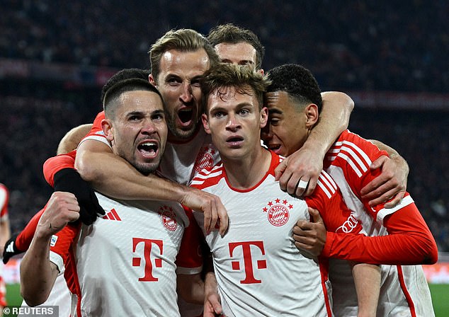 Joshua Kimmich's goal was enough to seal the German giants' 1-0 victory (3-2 on aggregate)