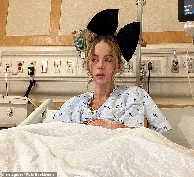 It comes after she caused confusion last week by posting and then deleting some tear-filled snaps of her hospital bed.