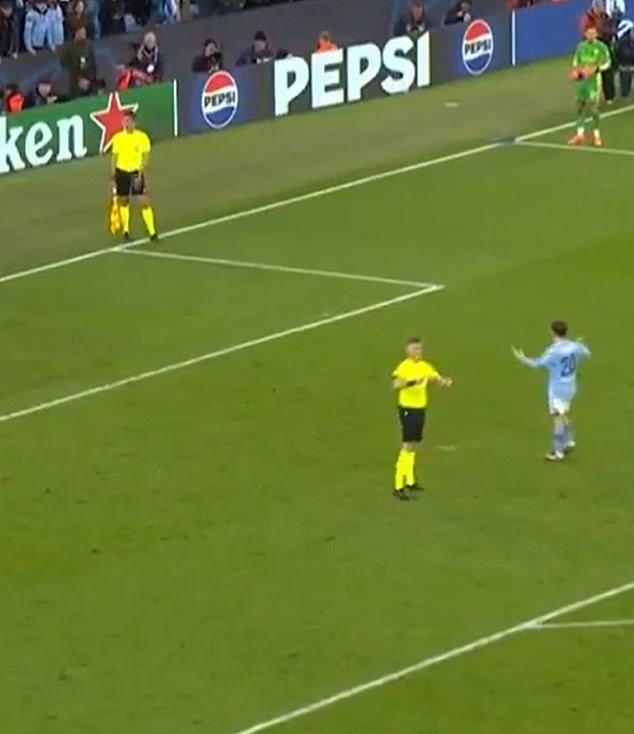 The Manchester City star was visibly frustrated at having to wait to take his penalty in the shootout.