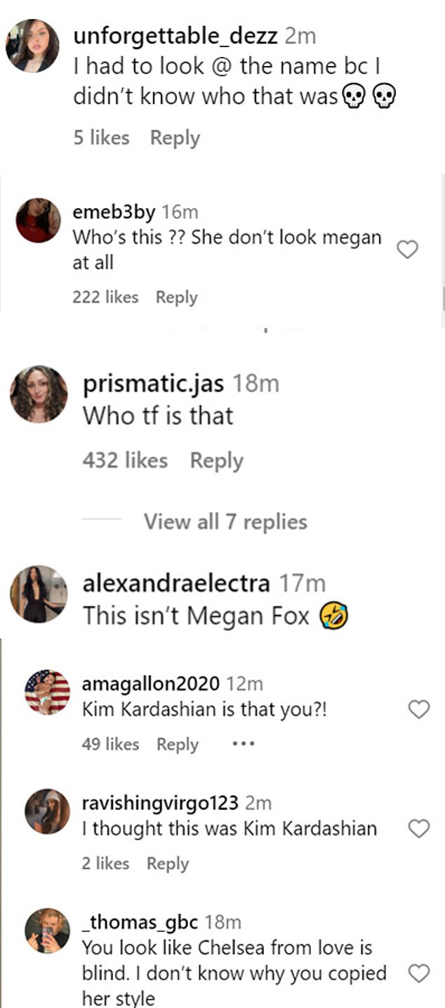 Fans weighed in on her appearance in the comments.
