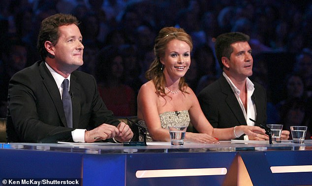 The music mogul told MailOnline he intends to take on the TV giant in the coming years and hopes the show will surpass 20 series (pictured with Piers Morgan and Amanda Holden in 2007).