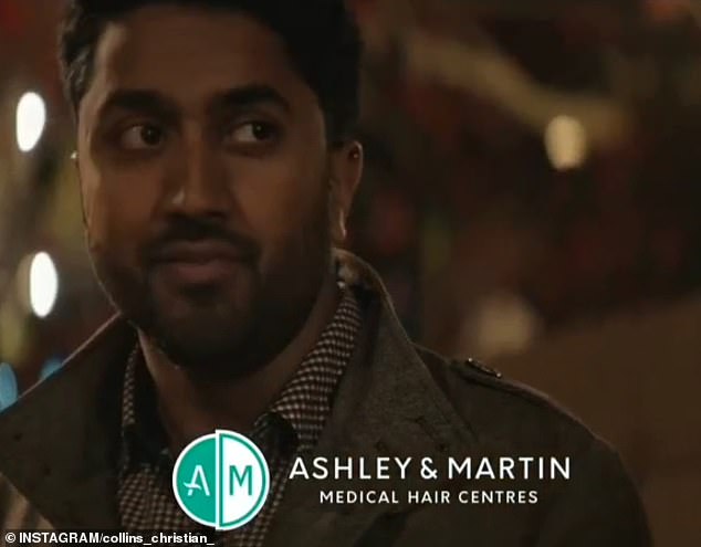 It's not the only ad Collins has appeared in, as Daily Mail Australia revealed in February that she once appeared in an ad about Ashley and Martin's hair loss in 2022.