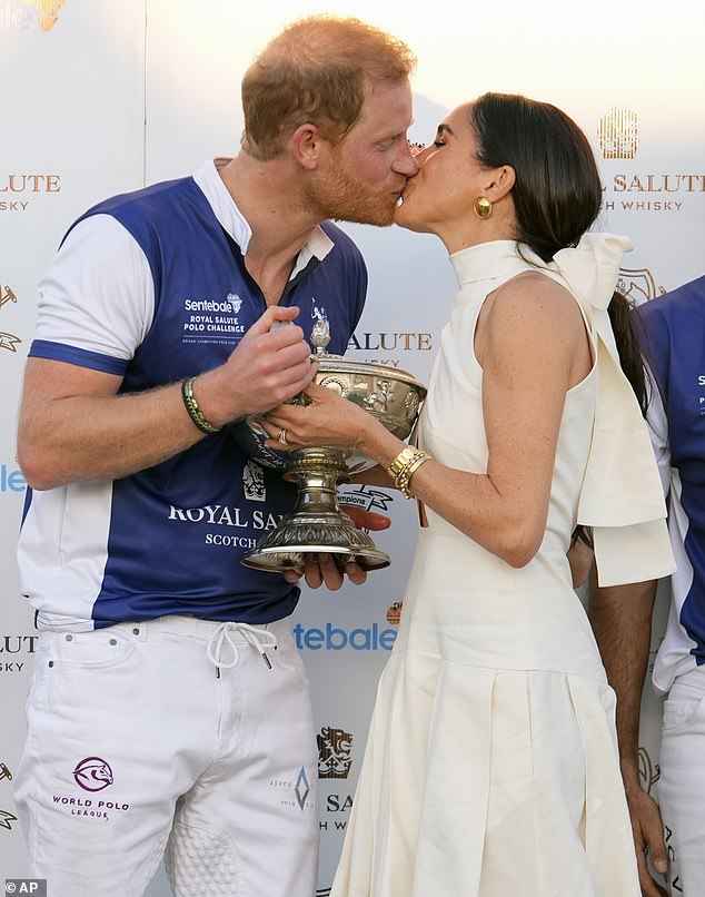 Prince Harry, pictured with Meghan Markle at a polo event in Florida on April 12, has listed the United States as his primary residence for the first time.