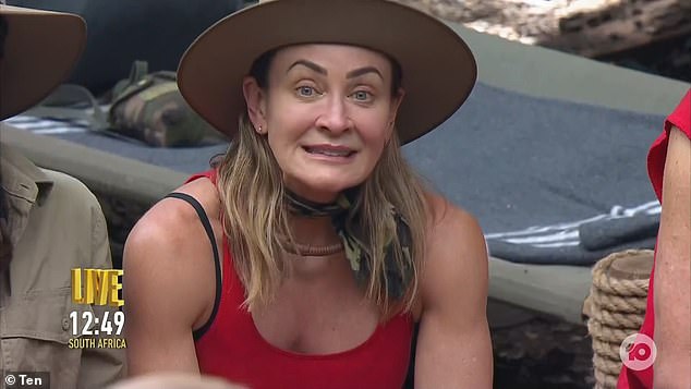 So far, seven celebrities have been eliminated from the jungle as the race to become 2024 champion continues (pictured: Michelle before her elimination)