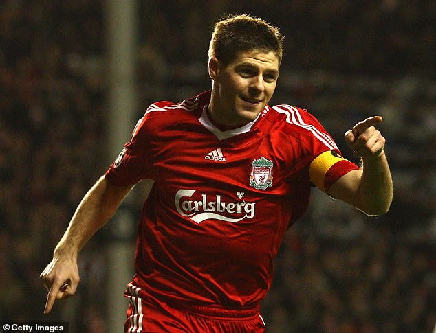 Gerrard (pictured in 2009), Lampard and Scholes are three all-time football greats.
