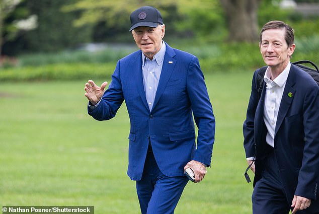 President Joe Biden returned to the White House on Wednesday with his aide Bruce Reed. He flies to Philadelphia for a campaign event where he will be endorsed by the Kennedy family.