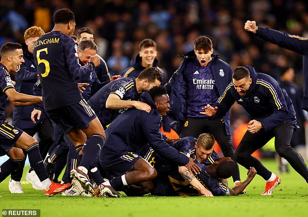 Rudiger was harassed by his teammates after scoring the winning penalty against City