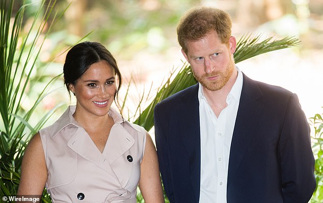 Harry, pictured with his wife Meghan, stated shortly after announcing his decision to step back from royal duties in 2020: 