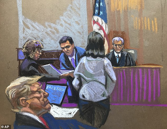 Trump will return to court Thursday morning for the third day of his trial.