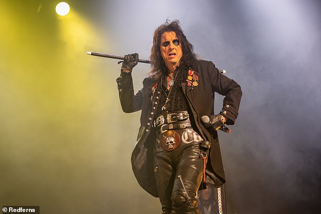 Alice Cooper (pictured in 2022), Blondie, Wheatus, Wolfmother and Cosmic Psychos are among the acts still performing at the rock festival.