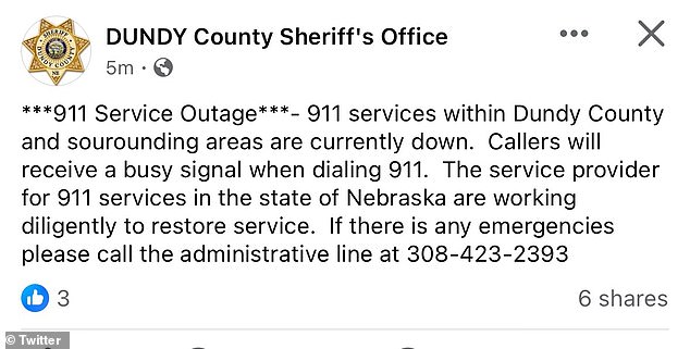 1713448153 747 The 911 outage in Nevada South Dakota Texas and Nebraska