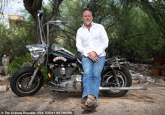 The shocking revelation comes after Jay Dobyns (pictured), an undercover cop who infiltrated the biker gang for two years, spoke exclusively to DailyMail.com about the darker side of the Hells Angels.
