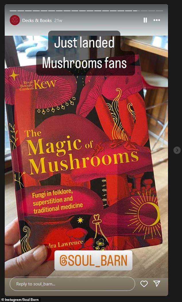 One of many mushroom books on sale at Soul Barn in Clunes