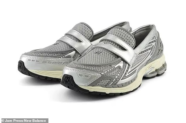 The silver and white shoes have not yet been released, but they have already caused a stir on social media.