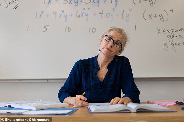 The reason for the findings is still unclear, although researchers suggest that teachers may become tired and more irritable the further they progress through the alphabet (file image).