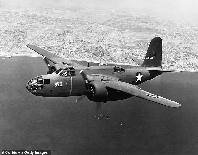 A Douglas A-20 'Havoc' light bomber like the one Biden's uncle carried