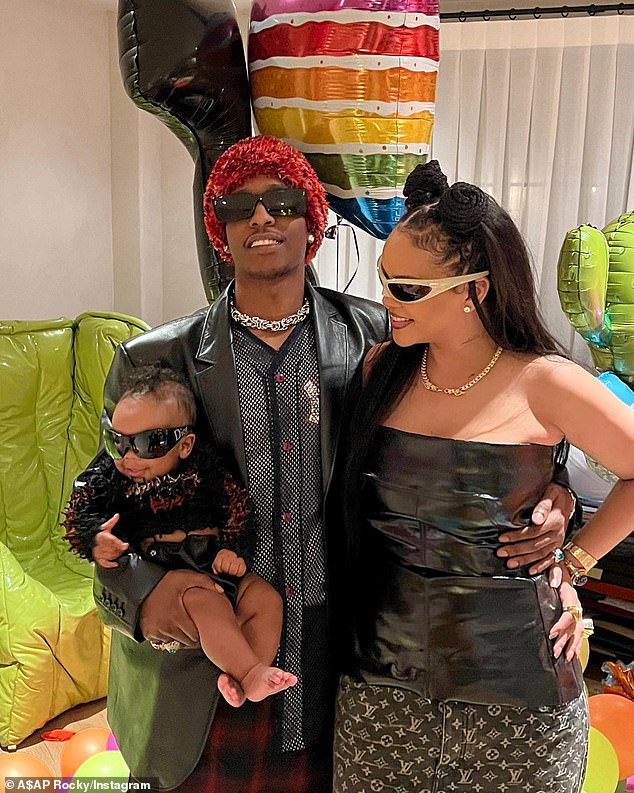 Riri (born Robyn Fenty) and the 35-year-old rapper will celebrate her son RZA Athelaston Mayers' second birthday on May 13, and they welcomed their son Riot Rose Mayers eight months ago (pictured May 2023) .