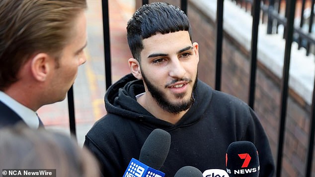 The first man arrested over the alleged riot, Dani Mansour (pictured), 19, was told in court on Thursday he faced allegations he filmed himself kicking two police cars.
