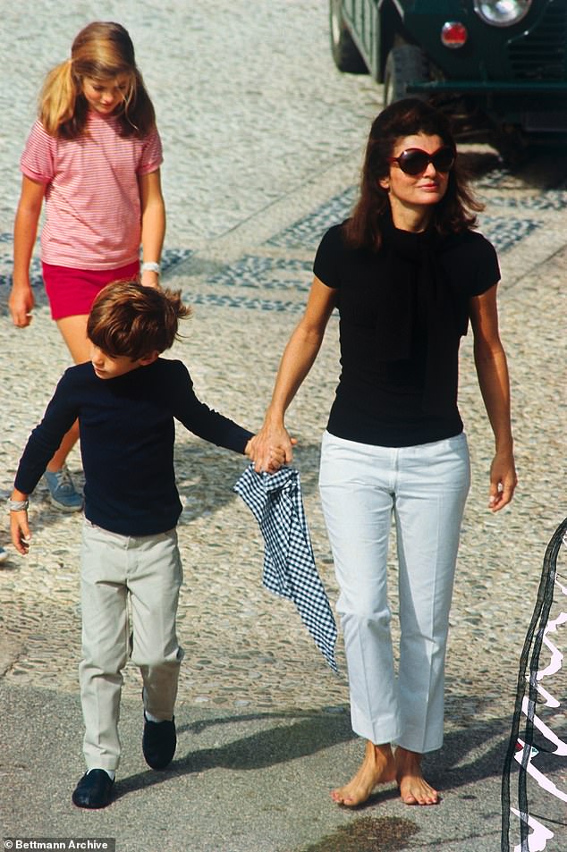 The future Jackie O, with a relaxed look the day before her wedding to Aristotle Onassis