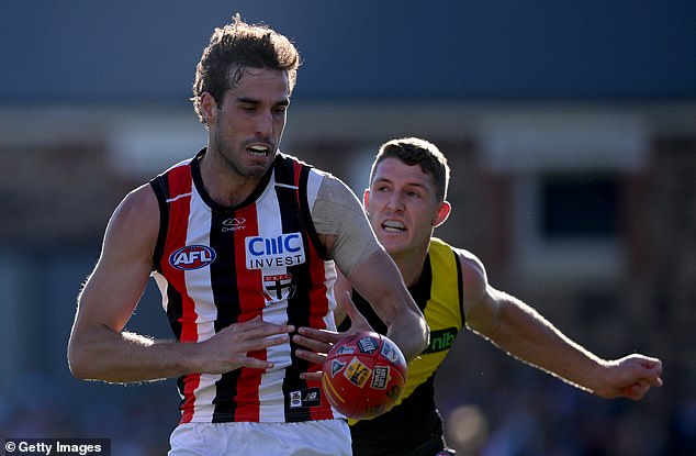 St Kilda have a host of injured and suspended stars and will hope some of them, including striker Max King (pictured), will be available again soon.