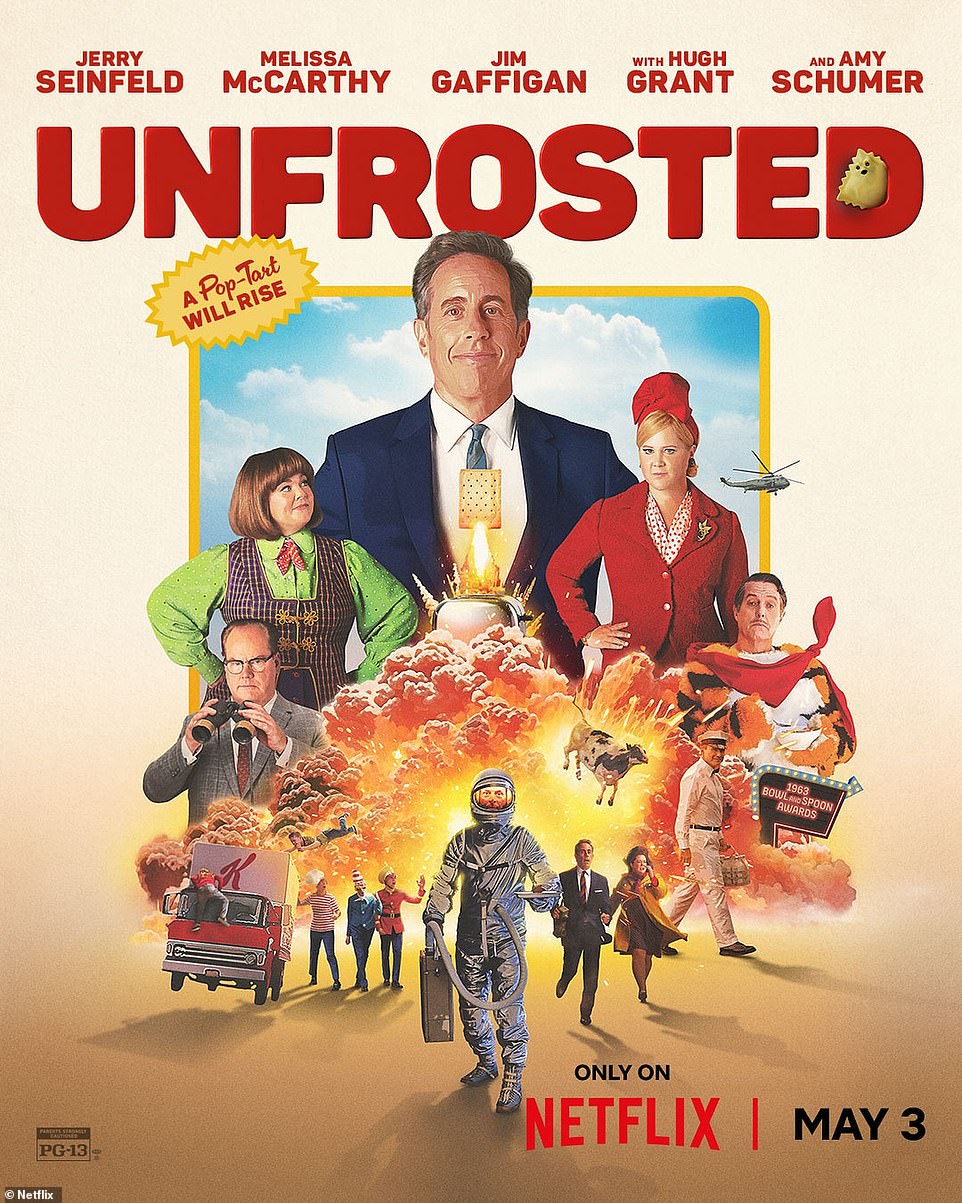 McCarthy will play Kellogg's employee Donna Stankowski in Jerry Seinfeld's directorial debut, Unfrosted: The Pop-Tart Story, premiering May 3 on Netflix.