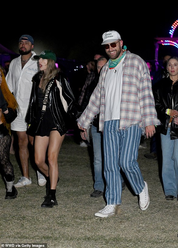The Alchemy: Many sports metaphors suggest a song inspired by the singer's current boyfriend, American football star Travis Kelce.  Photographed at Coachella this week