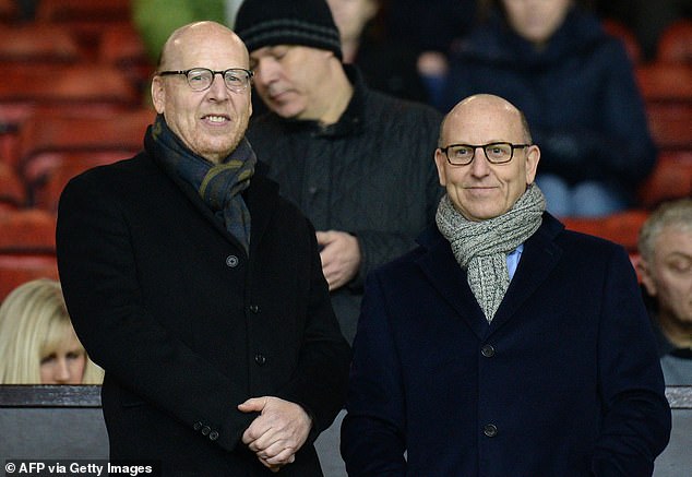 The results show why the Glazers are reluctant to abandon the club's commercial operation (pictured, United owners Avram (left) and Joel Glazer (right))