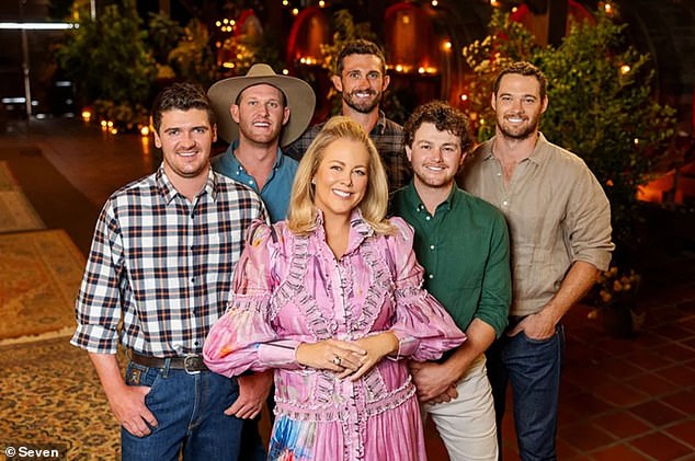 Viewers met Joe and his fellow farmers Tom, Bert, Dustin and Dean during Sunday night's premiere, hosted by Samantha Armytage.