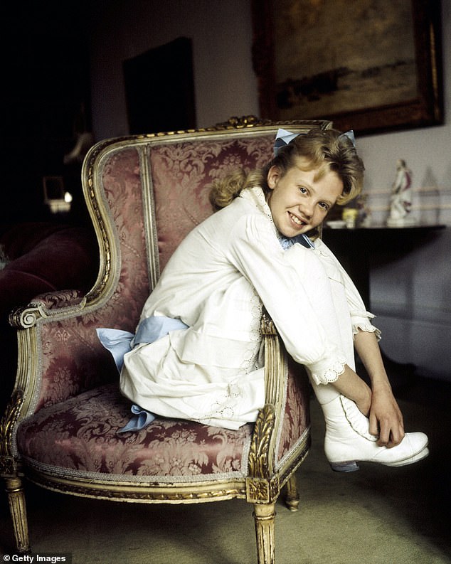 From the age of 13, Hayley was a Disney child star, making popular family films such as Pollyanna and The Parent Trap.  (Pictured: Hayley Mills in a promotional shot for the film Pollyanna)