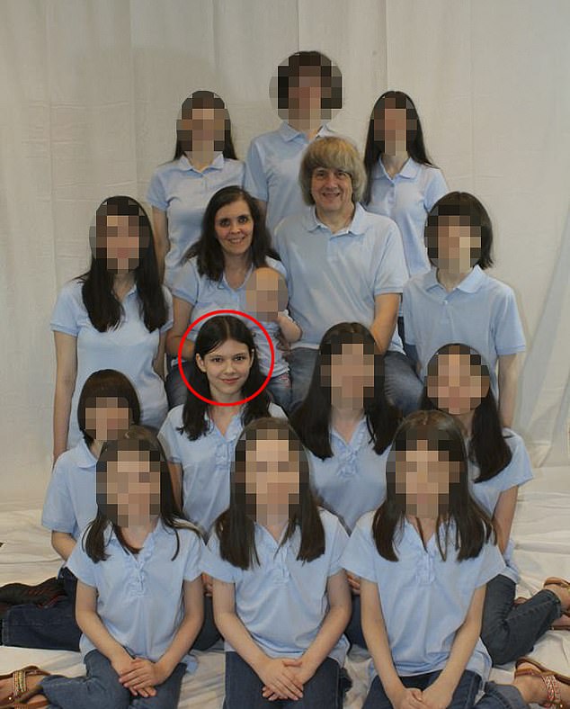 Jordan's newfound freedom (circled) comes after she helped rescue her siblings from their parents' home in Perris, California, in 2018, where they endured years of torture and abuse.