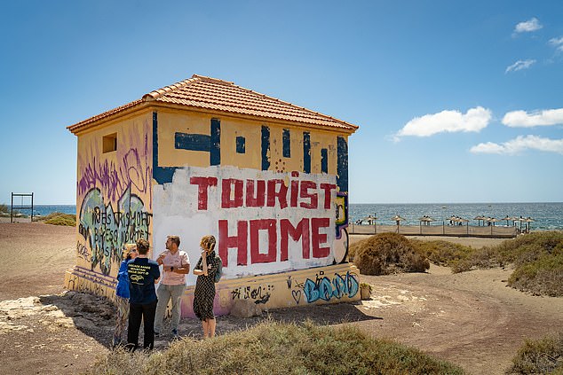 Graffiti has sprung up across the archipelago telling tourists not to visit.
