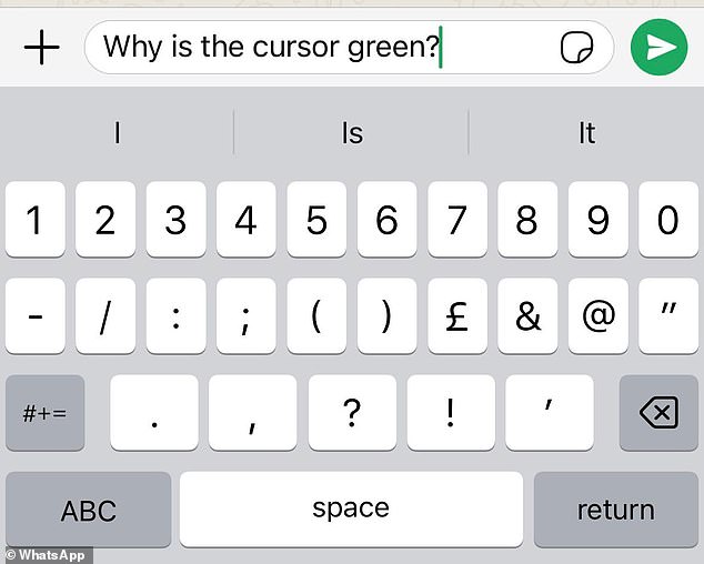 The new green features were quietly added this week and include green icons within the search function, a green cursor, green notifications, and green spell check.