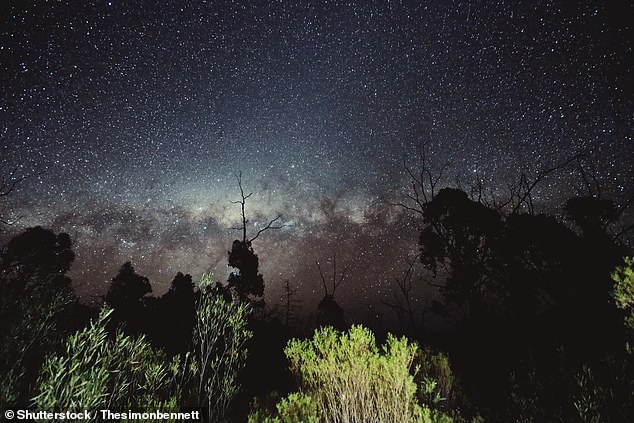 Milky Way galaxy high above Warrumbungle National Park in New South Wales