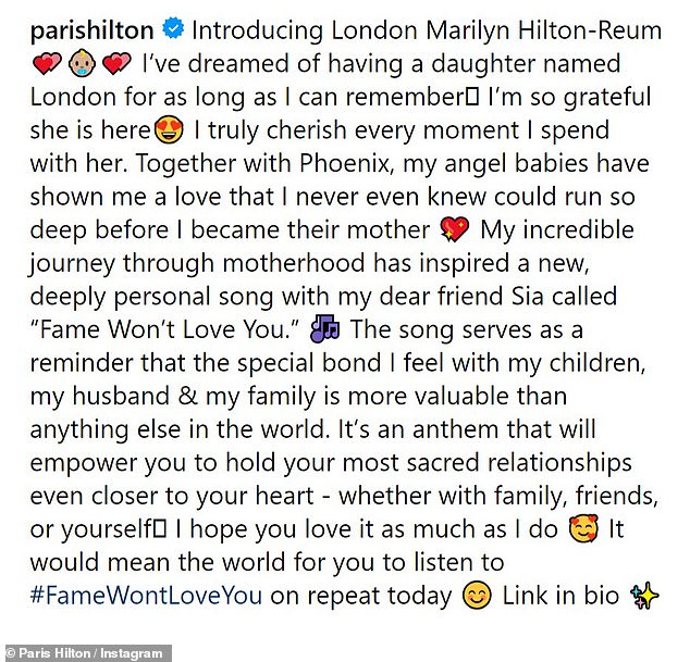 1713558797 86 Paris Hilton introduces daughter London Star shares adorable first snaps