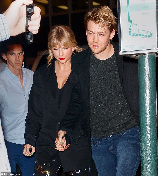 Swift has no advantage.  She has no interests outside her hermetic world of studio sessions with producer Jack Antonoff, dinners with Blake Lively and Gigi Hadid on Via Carota, and the next love interest she'll whip into the public square.  (Pictured: with her ex-boyfriend Joe Alwyn in 2019).