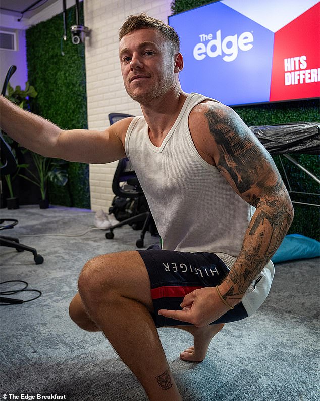 Local musician Mitch James opted for 'Champions 202 Warriors' above his ankle, meaning the Wahs have until 2029 to earn a premiership before their new ink looks a little silly.