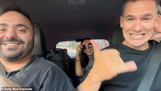 Jono and Ellie were happy to hitchhike while returning to Sydney earlier this month.