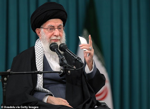 Iran's Supreme Leader Ali Hosseini Khamenei.  There were no casualties in the Israeli attack, which occurred on the 85th birthday of the country's supreme leader.